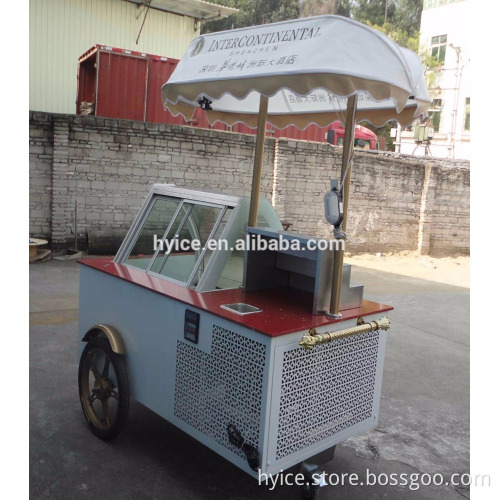 Factory direct supply the low temperature popsicle/ice cream display cabinet cart